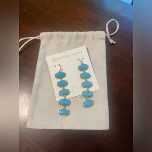 Blue turquoise Kendra Scott earrings